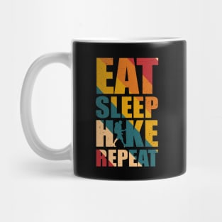 Eat Sleep Hike Repeat funny Mug